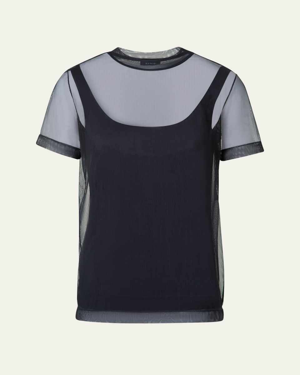 Techno Tulle Stretch T-Shirt